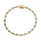 AAA Turkizit-Armband, ca. 19 cm, 585 Gelbgold ca. 10,78 ct