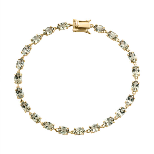 Turkizit Tennisarmband in 585 Gelbgold