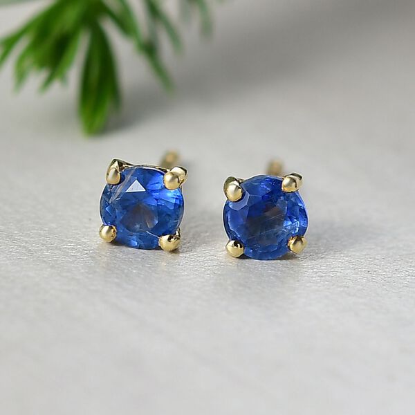 AA Nat&uuml;rliche Kaschmir Kyanit Ohrringe - 0,74 ct. image number 2