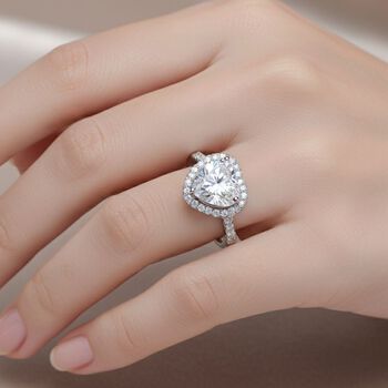 LUXURIANT IGI zertifizierter VS-EF Labor Diamant Ring in 950 Platin - 5,50 ct.