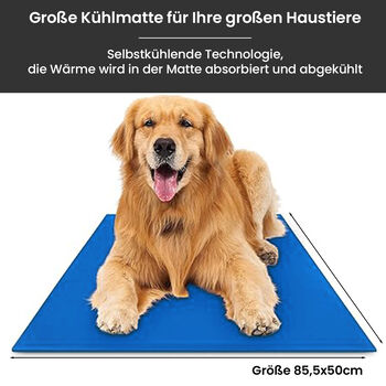 Extra Gro&szlig;e Hundek&uuml;hlmatte, blau