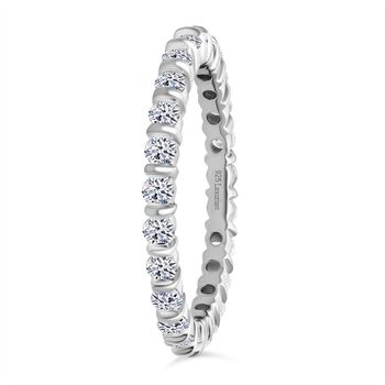 LUXURIANT DIAMOND - Lab Grown Diamant SI-GH Ring 925 Silber rhodiniert (Gr&ouml;&szlig;e 21.00) ca. 1.00 ct