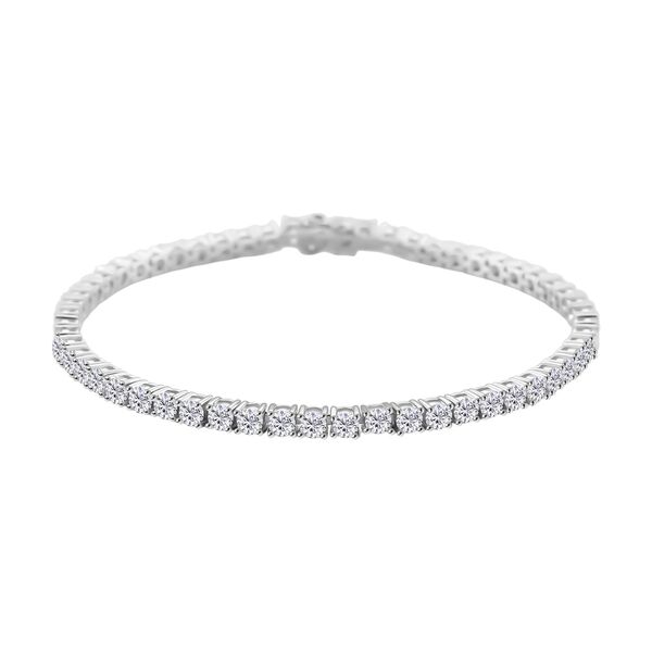 RADIANTA GRA zertifiziert Moissanit (D-VVS) Armband ca. 20 cm 925 Silber rhodiniert ca. 6.67 ct