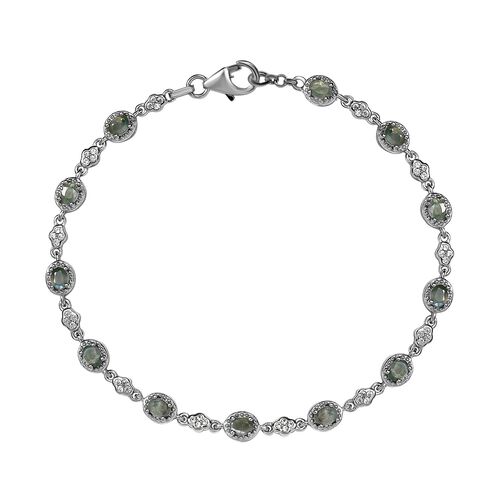 Alexandrit und Zirkon-Armband, 20 cm - 2,27 ct. image number 0