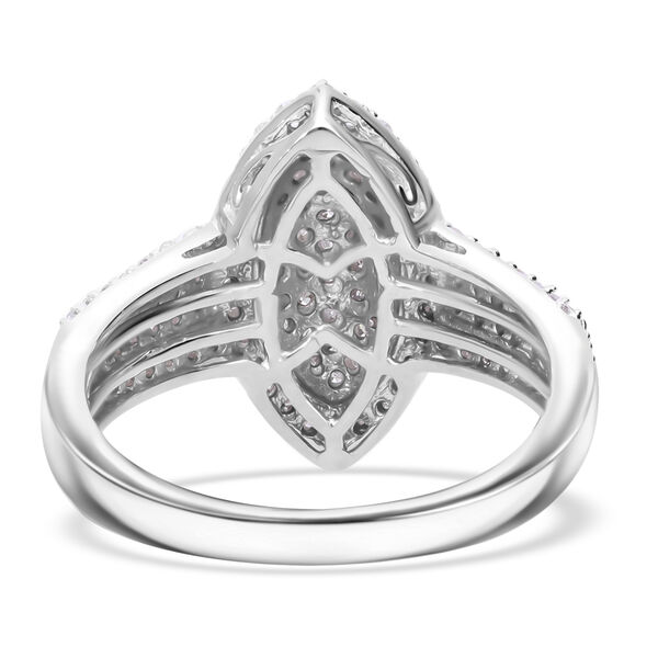 Weißer Diamant Ring 925 Silber platiniert (Größe 18.00) ca. 1.00 ct marquise 1.00 ct image number 4