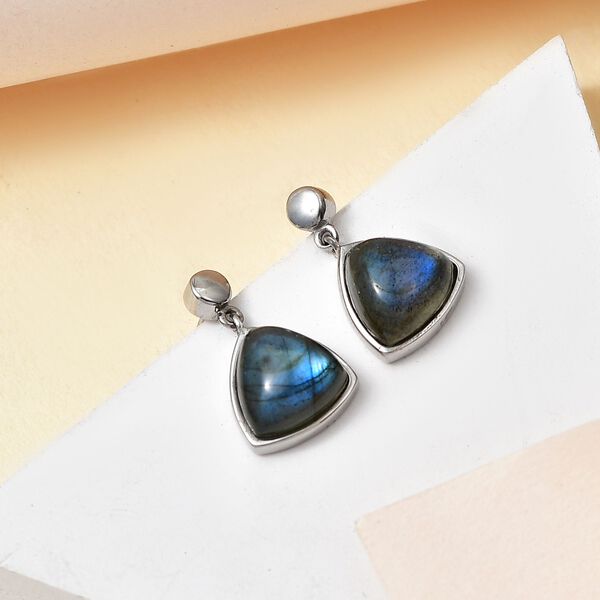 AAA Labradorit Ohrringe - 8,89 ct. image number 2