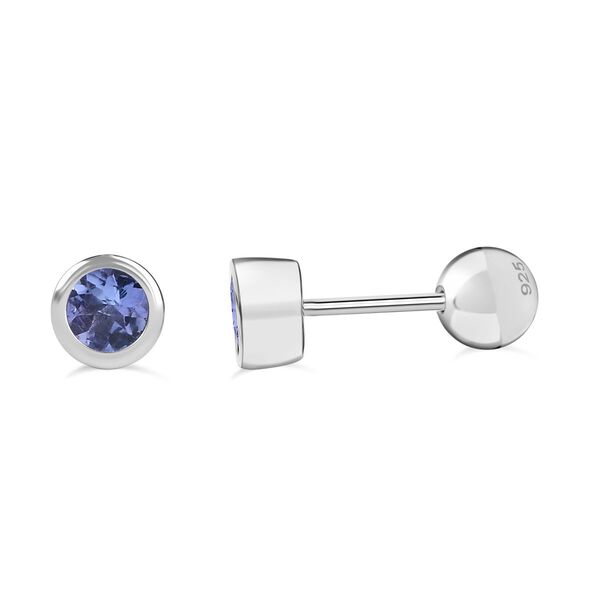 Tansanit Ohrringe, 925 Silber rhodiniert - 0,53 ct. image number 0