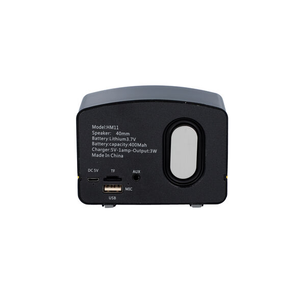 Retro Bluetooth Lautsprecher, Größe 9,8x5,8x7,2 cm, Schwarz image number 3