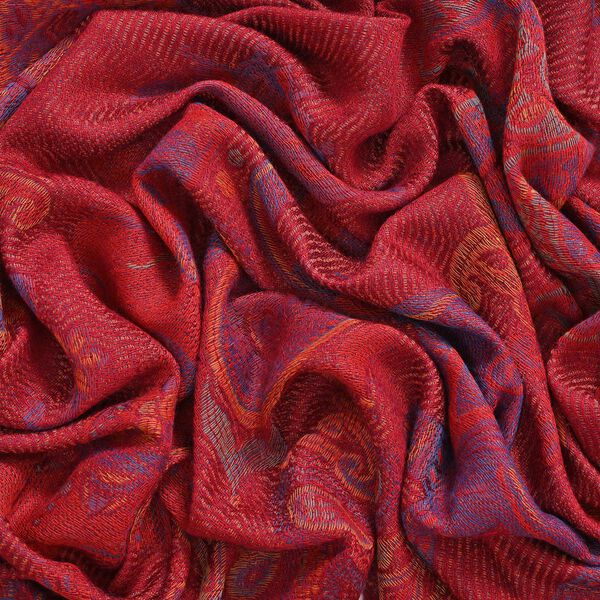 Schal mit Elefantenmuster, Rot image number 5