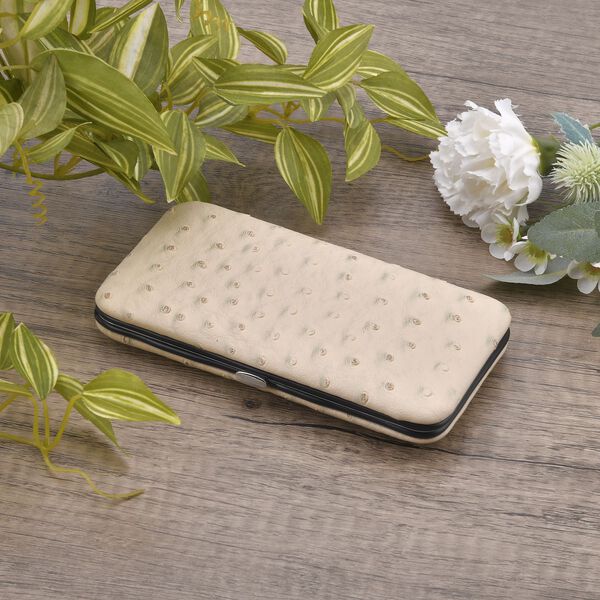 14-tlg Manik&uuml;re-Set, Strausslederoptik in sandfarbe image number 3