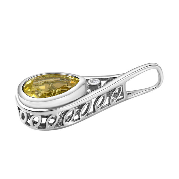 AA Ouro Verde-Quarz und Zirkon-Anhänger - 2,94 ct. image number 4