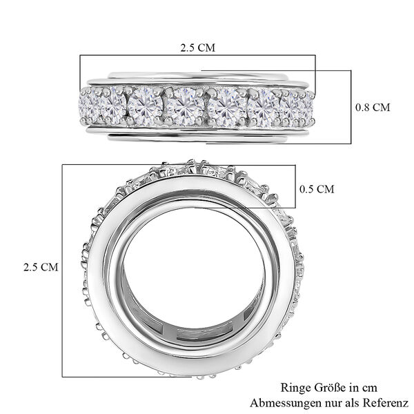 Zirkonia Eternity Anti-Stress Spinning Ring image number 7