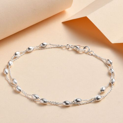 Perlen-Stacking-Armband in Silber image number 1