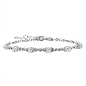 Moissanit Armband, 18 cm - 1,13 ct.