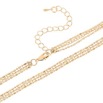 Wei&szlig;er Kristall-Schl&uuml;sselanh&auml;nger mit 78cm Kette in Goldton