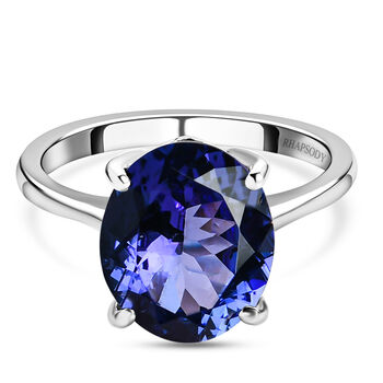 RHAPSODY - AAAA Tansanit Solit&auml;r-Ring, 950 Platin (Gr&ouml;&szlig;e 17.00) ca. 5,01 ct