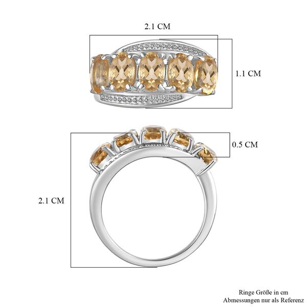 Citrin Ring Edelstahl (Größe 16.00) ca. 2,22 ct image number 7