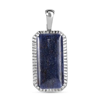 Blauer Aventurin Anh&auml;nger  Edelstahl ca. 22.29 ct