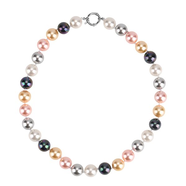 3er-Set mehrfarbiges Muschelkernperle Schmuckset image number 4