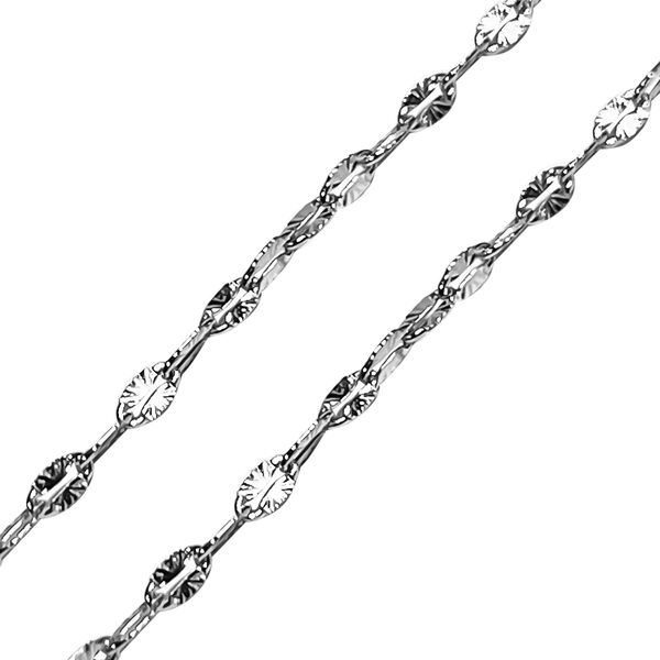 Stern-Kette, ca. 50 cm, 925 Silber, ca. 2,80g