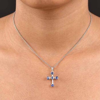 D'Joy AA Nat&uuml;rlicher Kaschmir Kyanit und Moissanit Anh&auml;nger - 1,31 ct.