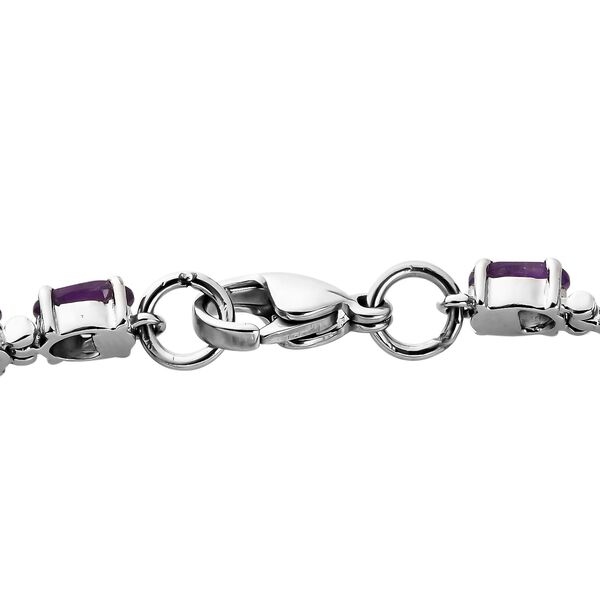 Afrikanisches Amethyst-Armband, 19 cm - 9,28 ct. image number 5