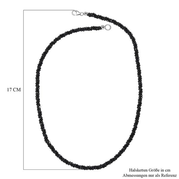 D'Joy schwarze Spinell 45cm Halskette - 80 ct. image number 6