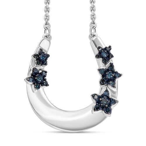 GP Celestial Kollektion - Blauer Diamant Anhänger mit Kette, ca. 0.26 ct. image number 0
