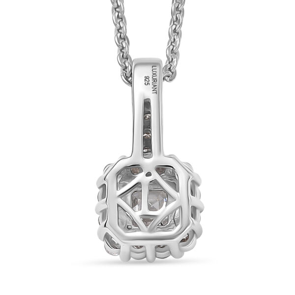 LUXURIANT 2er-Set SI-GH Labor Diamant Anh&auml;nger mit 45cm Kette image number 6