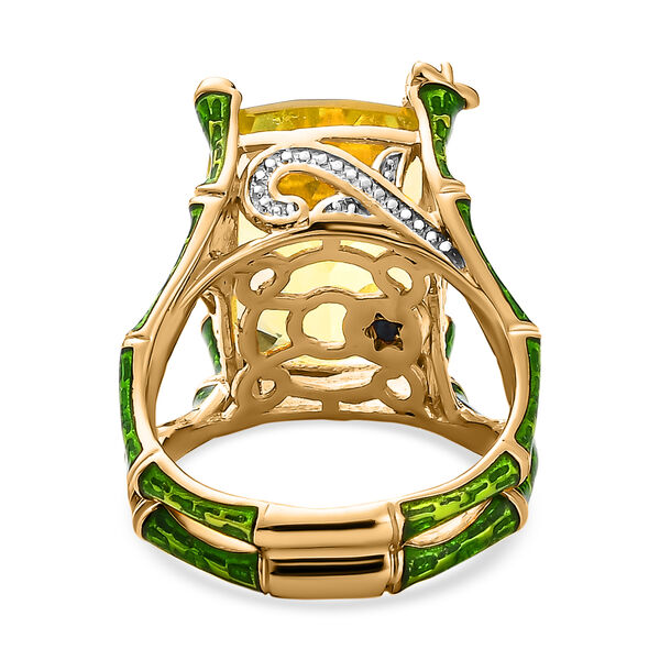 GP Vola via Kollektion - AAA Ouro Verde Quarz und Multi-Edelstein-Ring - 10,27 ct. image number 6