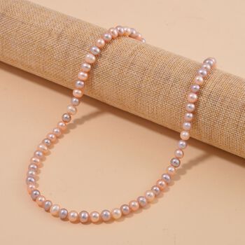 AAA mehrfarbige S&uuml;&szlig;wasser Perlen Halskette, 50cm