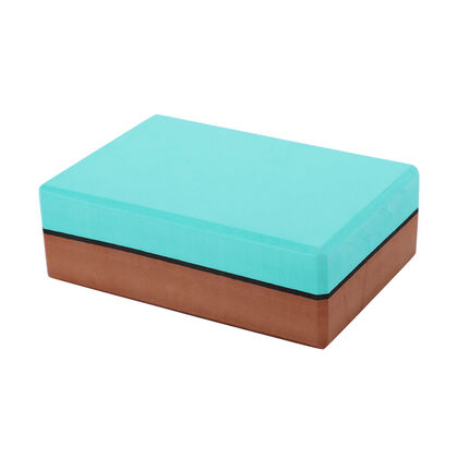 Yoga Block aus Eva-Schaum, Grün-Braun