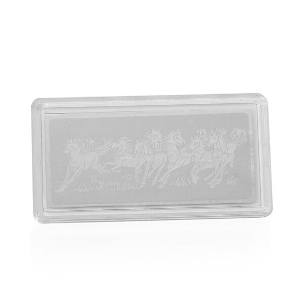 999er Platin-Barren mit Pferdemotiven image number 0