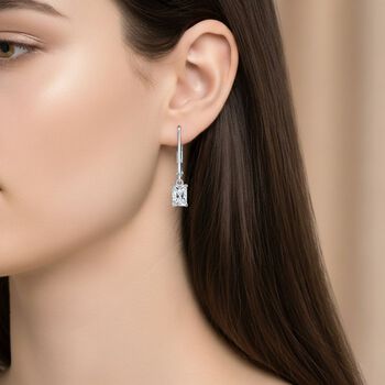 LUXURIANT SGL zertifizierte VS-GH Labor Diamant Ohrringe, 925 Silber rhodiniert - 1 ct.