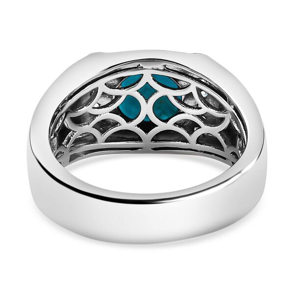 AA Sleeping Beauty Türkis und Zirkon-Ring - 1,69 ct. image number 6