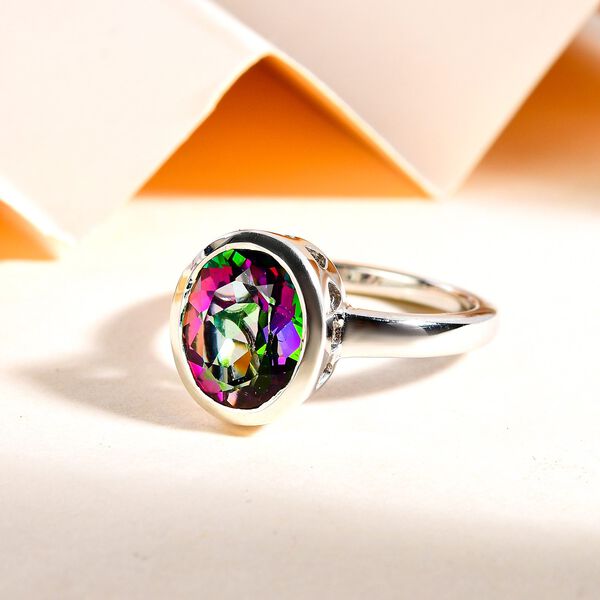 Nordlicht mystischer Topas-Ring - 3,94 ct. image number 2