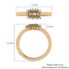 Diamant Ring 925 Silber 585 Vergoldet image number 6