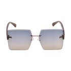 Sonnenbrille mit UV400-Schutz, dunkelbraun, Gläsergröße, H61mm, Stegbreite 18mm, Bügellänge 145mm image number 0