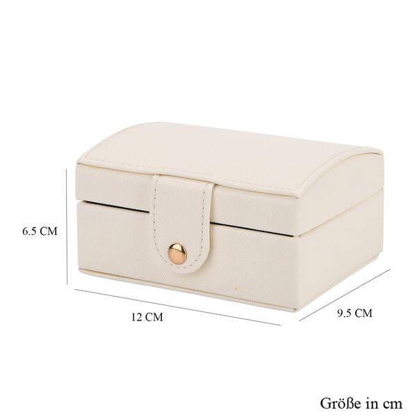 PU-Schmuckk&auml;stchen, 12x9,5x6,5cm, Cr&egrave;me image number 6