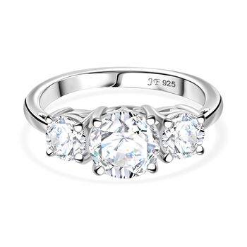 J Francis gefertigt mit SWAROVSKI Zirkonia Ring 925 Silber rhodiniert (Gr&ouml;&szlig;e 17.00)