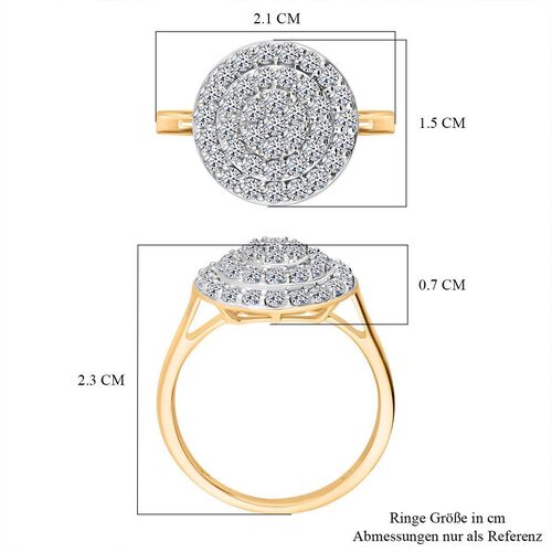 LUXURIANT DIAMOND- SGL zertifizierter VS-EF Labor Diamant Ring in 375 Gold - 1 ct. image number 7