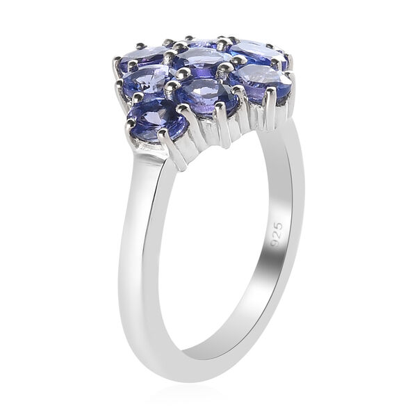 AAA Tansanit-Ring, 925 Silber platiniert  ca. 1,89 ct image number 6