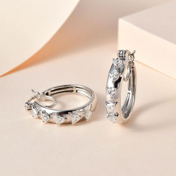 Funkelnde K&ouml;nigin - Moissanit Ohrringe - 1 ct. image number 5