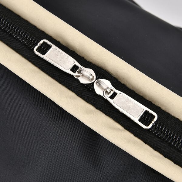 Elegante Nylon-Reisetasche mit Gro&szlig;em Stauraum, Gr&ouml;&szlig;e: 48 x 22 x 29 cm, Schwarz image number 6