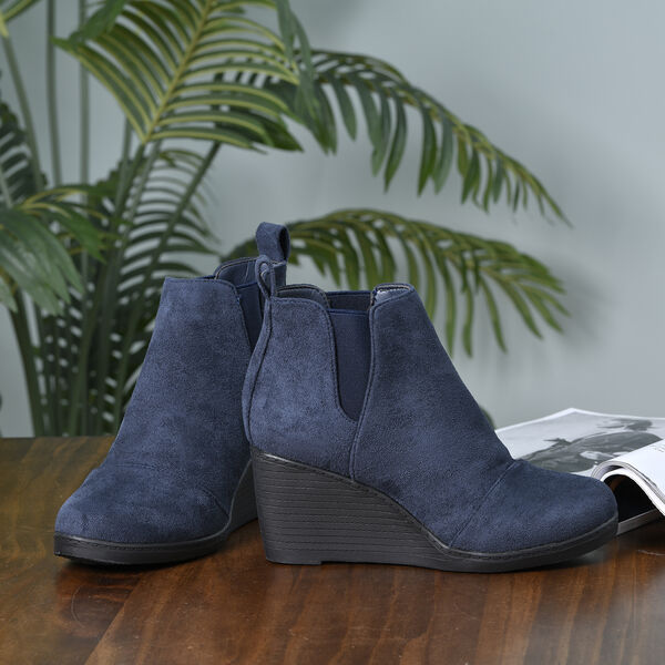 LA MAREY - Damen Stiefel, Größe 36, Dunkelblau image number 1