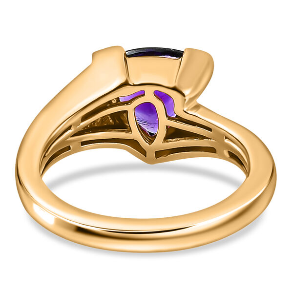 Natürlicher, marokkanischer Amethyst-Ring, 925 Silber Gelbgold Vermeil  ca. 1,72 ct image number 6