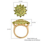 Natürlicher Peridot-Ring, 925 Silber vergoldet  ca. 7,90 ct image number 6