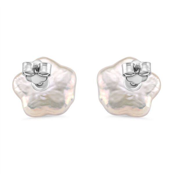 Keshi Perle florale Ohrstecker image number 4