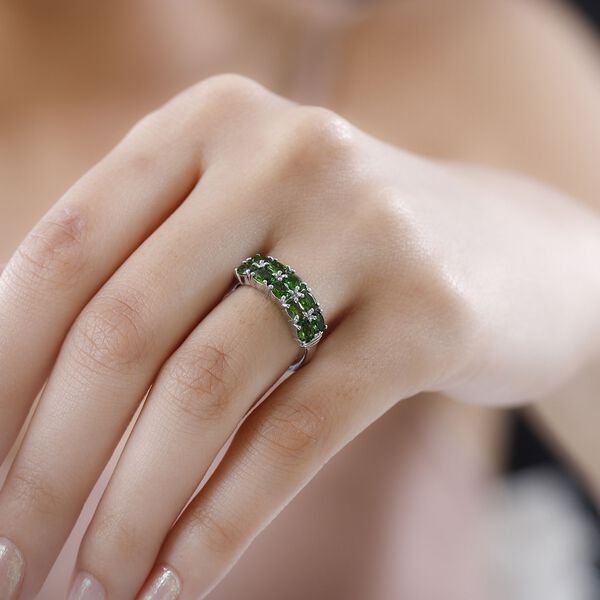 Natürlicher Chromdiopsid-Ring - 1,15 ct. image number 3