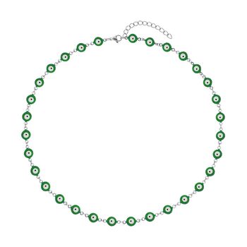 B&ouml;ses Auge Halskette, emailliert, 50cm